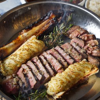Choi's San Diego signature dishes Marinated Galbi (Short Rib), Bulgogi (Thinly Sliced Beef), Pork Belly, Beef Brisket